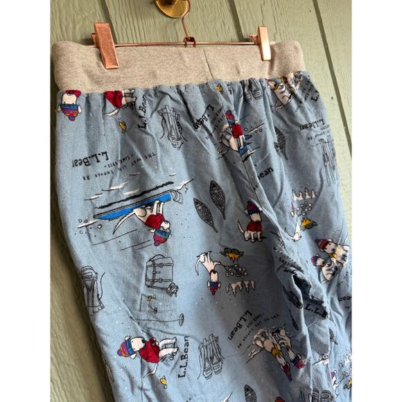 Vintage L.L.Bean Flannel Snowland Ski Pajama Pants, Medium - Picture 7 of 8